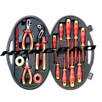 Quality 15 PCS Pack VDE Tool Se Kit AC Tester Insulated Sticker Tape Screwdrivers for sale