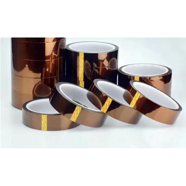 Quality 25um Amber Insulation Polyimide Film Adhesive Tape for sale