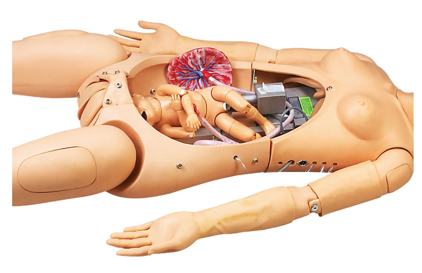 tpe child birth simulator / manikin for normal
