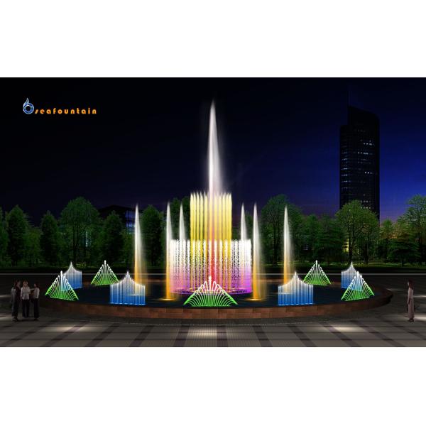 Quality Control Cabinet Outdoor Lake Musical Fountain Stainless for sale