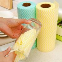 China Household Non Woven Kitchen Towels Roll Disposable Multiscene factory