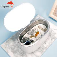 Quality Portable 48KHz 24W 500ml Ultrasonic Jewelry Cleaner Skymen Glasses Cleaner for sale