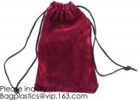 China Trim Velvet Cloth Jewelry Pouches/Drawstring Bag Gift Bags,Wine Red, Blue, Red, Pink, Dark Green,Product Gift Bag PACK factory