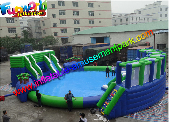 China Large Inflatable Water Parks / Inflatable Aqua Park For Adults And Kids factory