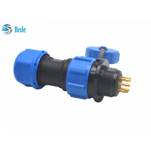 Quality M13 PA66 Waterproof Cable Connectors Panel Mounting Connector 2 3 4 5 6 7 9 Pin for sale