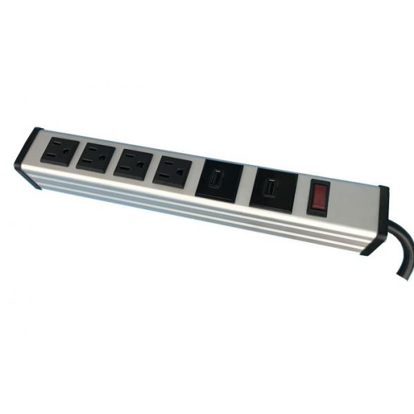Quality Multiple Outlets Power Bar With Usb Ports For Home / Office , Electrical Extension Sockets for sale