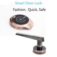 China 6V Electronic Keyless Locks Dustproof 4xAA RFID Hotel Door Lock for sale