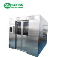 China Automatic Control Air Shower Pass Gate with Facial Fingerprint Reader for class 10000 clean room factory