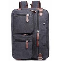 China Iron Grey Polyester Laptop Bag With Pockets Drop Resistance Large Capacity for sale