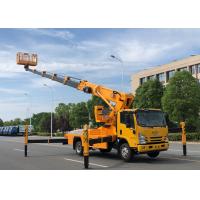 China ISUZU 6 Wheels 22m Hydraulic Telescoping Boom Lift platform truck for sale