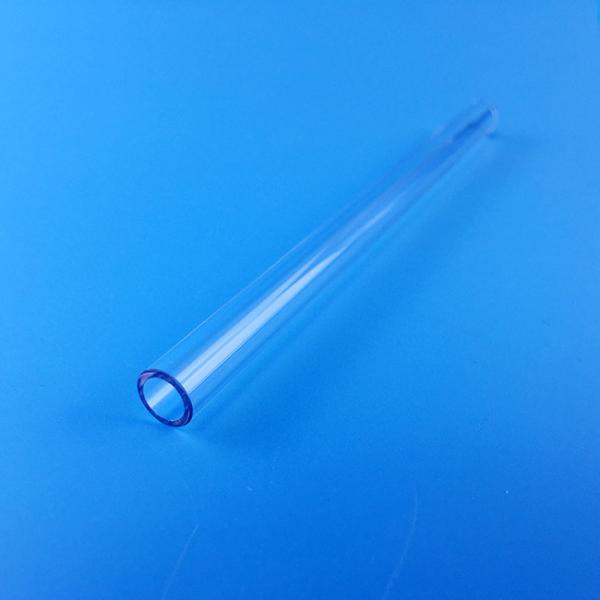 Quality Cerium Doped Blue Quartz Glass Tube Customizable 1100 Degree for sale