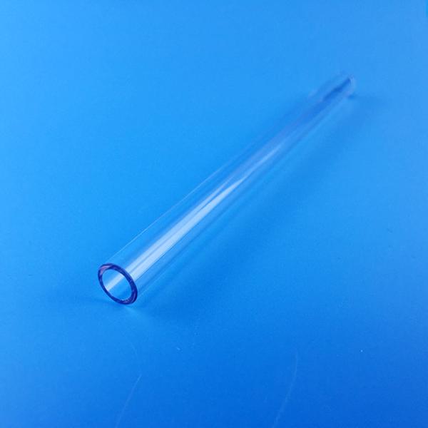 Quality Cerium Doped Blue Quartz Glass Tube Customizable 1100 Degree for sale