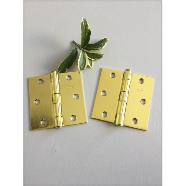 Quality Square Polished Painting Metal Hinges 4 Inch Size Anti Rust For House Gate for sale