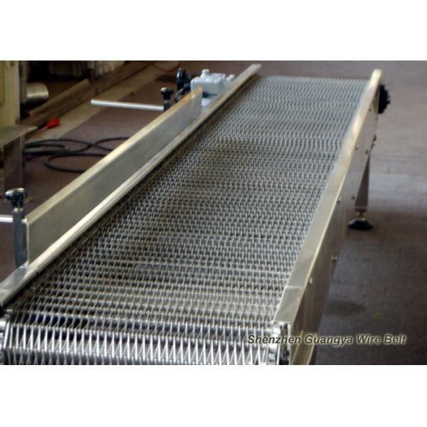 Quality Stainless Steel 304 Flexible Conveyor Belt Mesh For Washing Good Transparency for sale