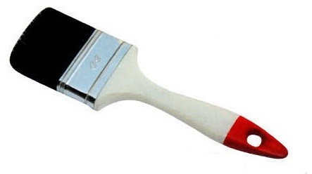 Quality Natural Fiber Black Bristle Paint Brush 40mm 70mm for sale