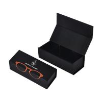 China Black Magnetic Folding Eyewear Packaging Box Rectangle Paperboard factory