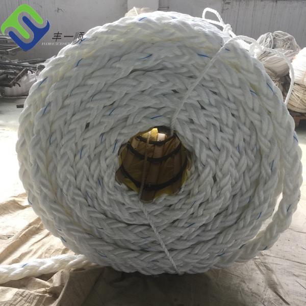 Quality 8 Strand Polypropylene PP Mooring Rope Diameter 64mm White Wear Proof for sale