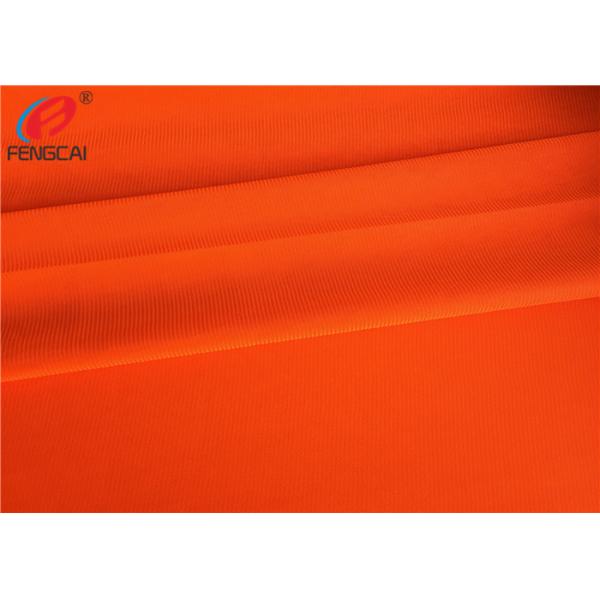 Quality Uniform Workwear Fluorescent Material Fabric Warp Knitting EN20471 Anti Pilling for sale