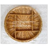 China 2016 wicker tray wicker pallet wicker egg tray 4 partitions for sale
