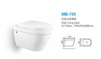 China Wall Hung water closet suite hidden steel framed cistern MB-706 factory