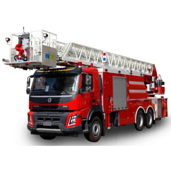 Quality Volvo 42m Rescue Aerial Ladder Fire Fighting Truck with Water Tank for sale