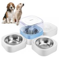 China 2 Stainless Steel Automatic Water Feeder Raised Dog Cat Bowl 10cm factory