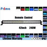 china IP67 42 Inch 240w Led Light Bar , RGB Led Halo Light Bar With Remote Control