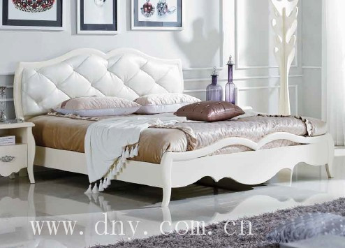 China King size Bed queen size bed double bed, each size wooden bed in bedroom furniture factory
