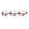 China 3 Axle Heavy Duty Trailer Suspension 200MM 48 Tons 90mm Red ODM factory