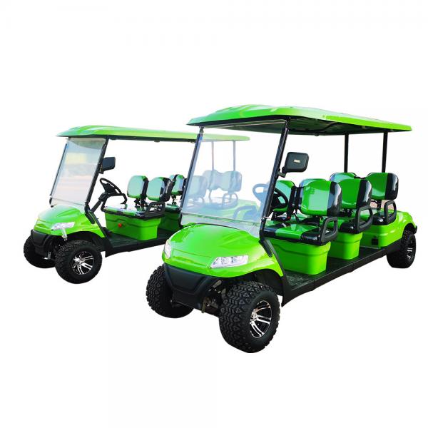 Quality 590K Utility 6 Seater Golf Cart Off Road Tires For Club Hotel for sale