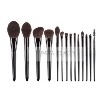 Quality Goat Feeling Vegan Synthetic Hair Makeup Brushes 14Pcs for sale