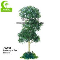 China Bonsai 130cm Podocarpus Artificial Landscape Trees For Indoor Decoration factory
