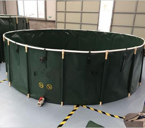 Quality 7000L Non-Corrosive Tarpaulin Fish Tank , Long Life Diy Fish Pond Collapsible for sale