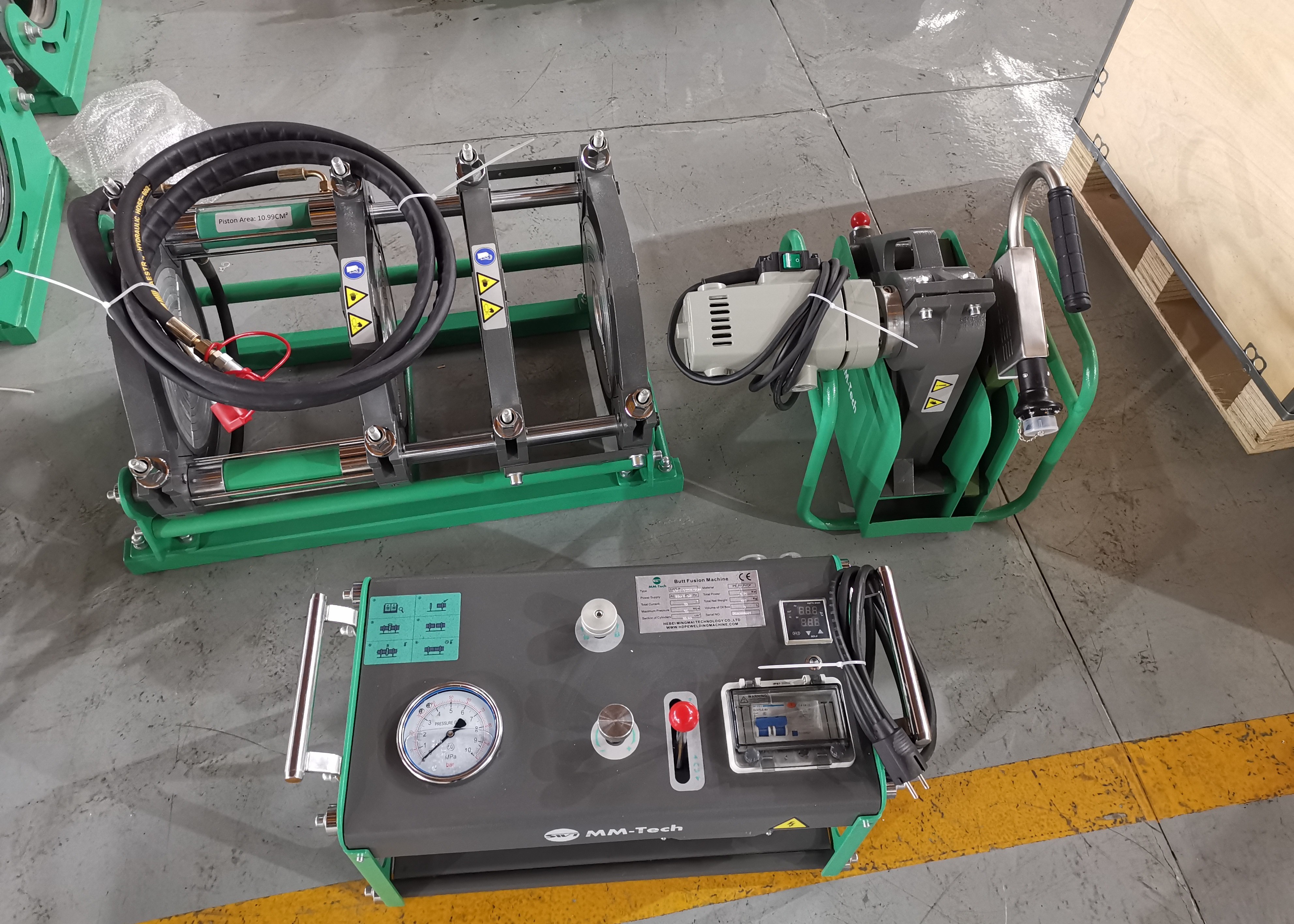 China Hdpe Poly Pipe Manual Butt Fusion Welding Machine for sale