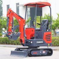 Quality Municipal Works One Ton Mini Excavator Mini Digging Machine With 180mm Track for sale