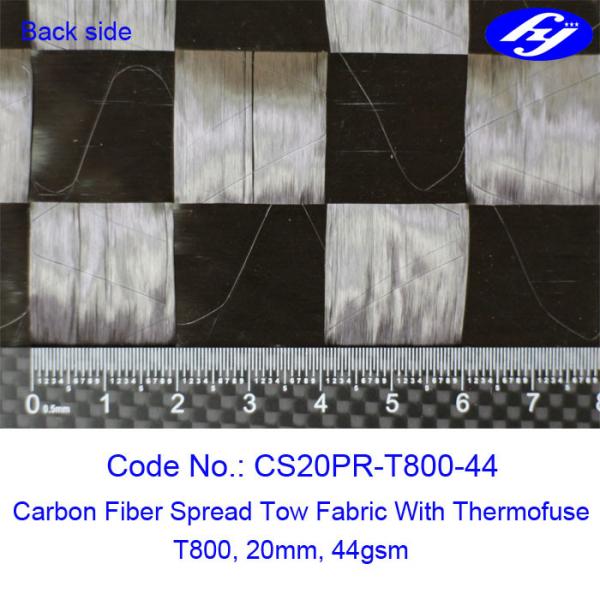 Quality Ultra Thin Toray 12K Spread Tow Carbon Fiber Fabric T800 20MM With 44GSM Weight for sale