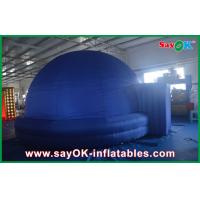 China Dia 5m Blue Inflatable Planetarium Dome Tent Watching Movie Use factory