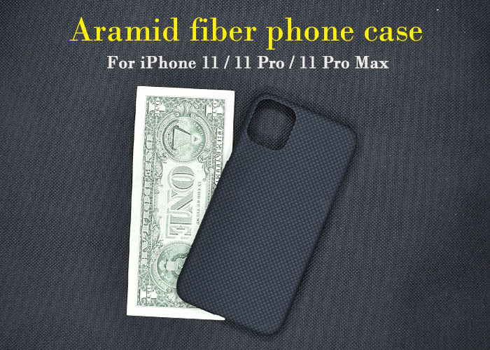 Quality Aerospace Grade Aramid Fiber Phone Case For iPhone 11 Pro Max for sale