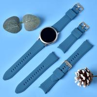 China Custom Women Men Sport Silicone Watch Strap , 22mm Smart Watch Band Blue factory