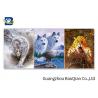 China Lovely 3d Animal Picture With Black Frame , Lenticular 3d Stereograph Printing factory