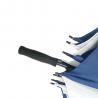 China Manual Blue And White Promotional Umbrellas 190T Polyester Fabric And Straight Handle factory