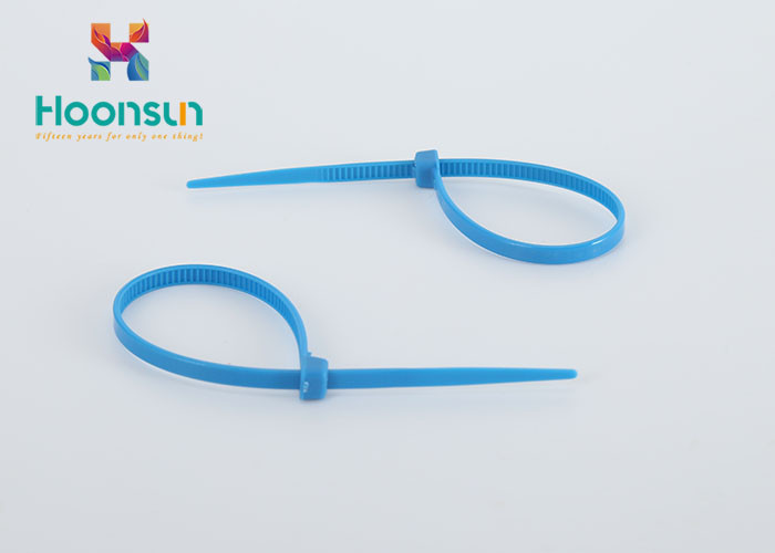 China Customized Color Self Locking Nylon Cable Zip Ties Acid / Corrosion Resistant for sale