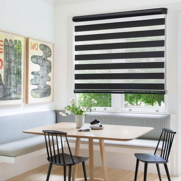 Quality Blackout 100% polyester discount Day and Night automatic roller blinds shades for sale