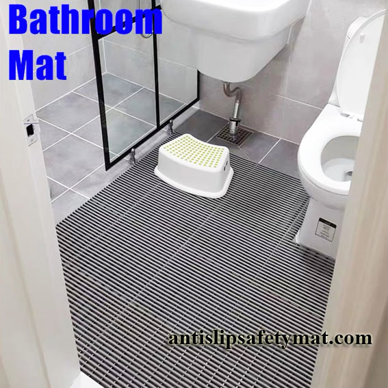 Quality Toilets Two Layers Blue Non Slip Anti Fatigue Mat 90CMx120CM for sale