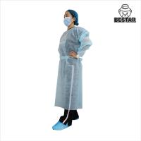 Quality AAMI Breathable Blue Disposable Isolation Gown Nonwoven For Surgical for sale