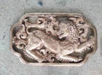 China Decorative Metal Animal Sculptures , Ancient Bronze Wall Relief Sculpture factory