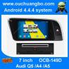 China Ouchuangbo Audi Q5 Audi A4 Audi A5 gps radio navi Frequency 1.66GMHZ 3G WIFI anroid 4.4 factory