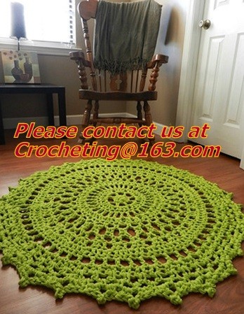 China Handmade crochet rug, Acrylic blanket knit carpet, Hand knit blanket, rug, carpet, blanket for sale