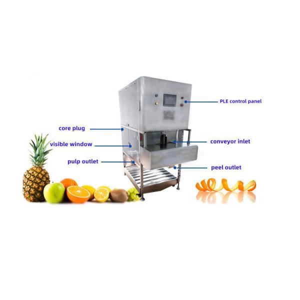 Quality 400 KG Fruit Vegetable Processing Machine Pineapple Peeling Machine for sale