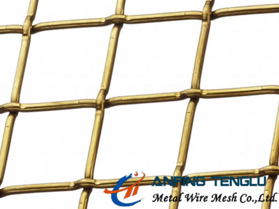 Stainless Steel Lock Crimped Wire Mesh, 4mm-100mm Hole, 0.8-4.8mm Wire